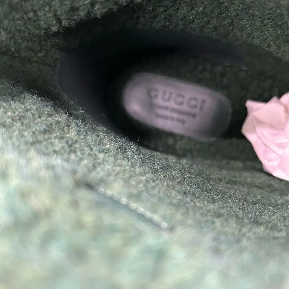 Men’s Gucci shearling boots, size 11, made in Italy - Picture 8 of 8